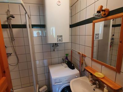 WC, Dusche, Waschmaschine