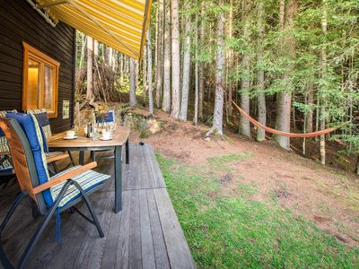 Terrasse Waldhütte am Hochpillberg