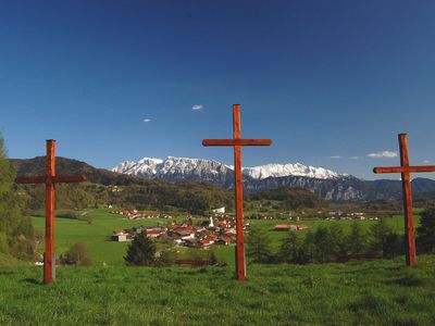 Ferienhaus Osterauer, Blick vom Kalvarienberg