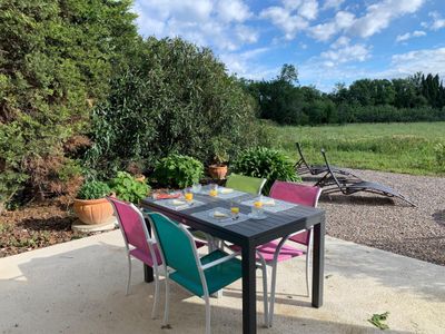 Jardin privatif vue sur campagne