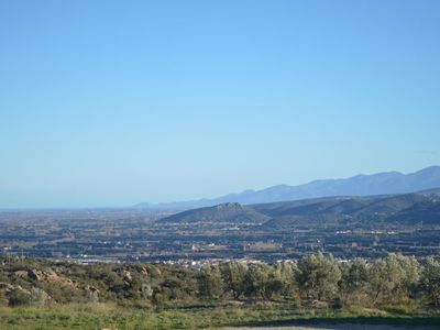 Vue sur plaine depuis le gîte