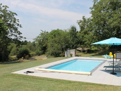 The pool and garden