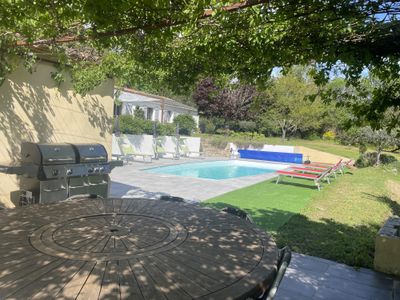 VUE SUR PISCINE- ESPACE REPAS OMBRAGE