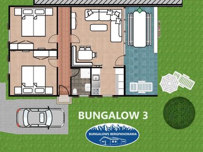 Bungalow 3 - Grundriss