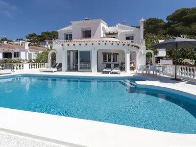 Pool. großer privater Pool mit genügend Sonnenliegen