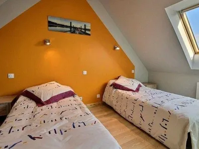 Schlafbereich. Schlafzimmer mit 2 Einzelbetten