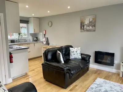 Wohnbereich. Open plan living area