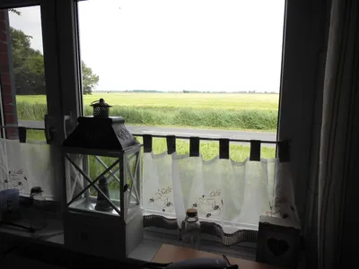 Wohnbereich. Blick aus dem Wohnzimmerfenster