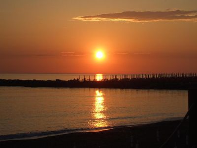 Sonnenuntergang in der Versilia