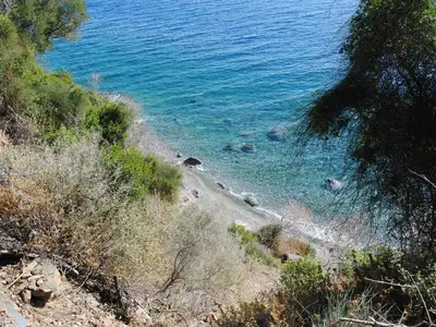 Der kleine, private Strand