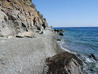 Der kleine, private Strand