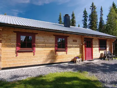 Ort allgemein. Ferienhaus in den Bergen im Sommer