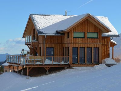 Klipp-Chalet mit Blick aus Richtung Westen (Schwarzkogelhütte)