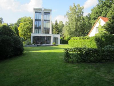 Außenansicht des Gebäudes. Ferienhaus am Meer