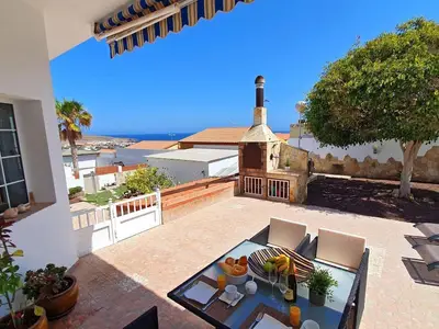 Terrasse. Terrasse mit Meerblick