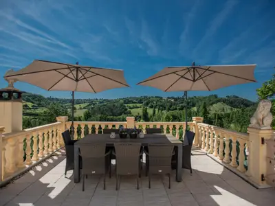 Aussicht vom Ferienhaus [Sommer]