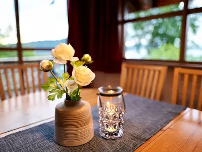 Blumen im Ferienhaus