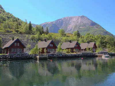 Ferienhäuser Fjordhytten 4-7 direkt am Maurangerfjord gelegen