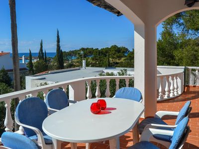 Terrasse. Terrasse mit Meerblick