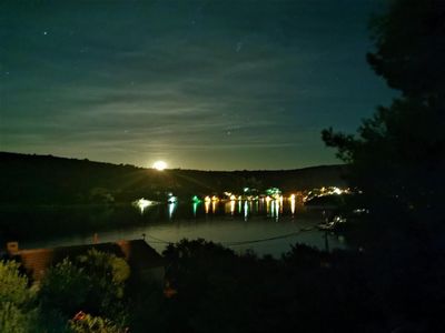 Terrasse. Villa Marela Nacht-Panorama von der Terrasse