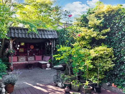 outside