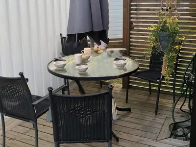 outside