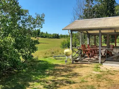outside