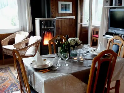 Kachelofen mit Speichersteine,er heizt das ganze Haus.