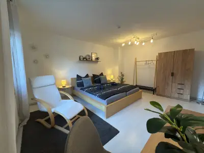 Schlafzimmer 1 mit Doppelbett