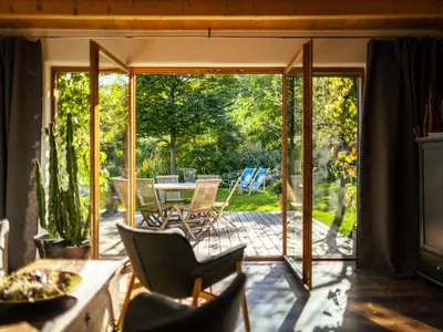 Ferienhaus Unternberg - Aussicht in den Garten