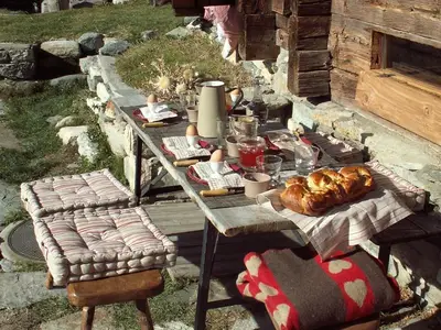 Frühstück auf der Terrasse