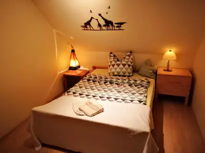 Schlafbereich. Bett 2. Schlafzimmer