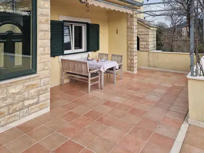 outside