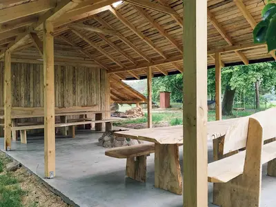 outside