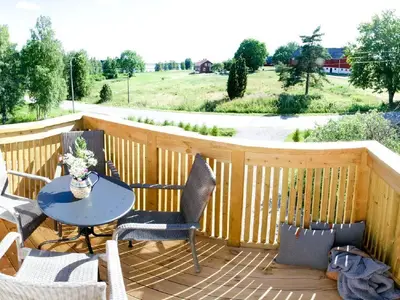 Blick vom Balkon