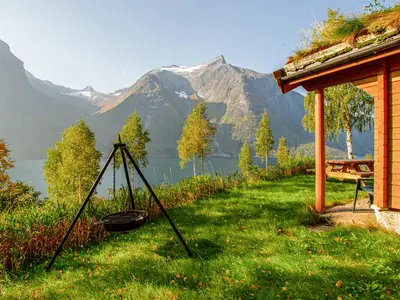 outside