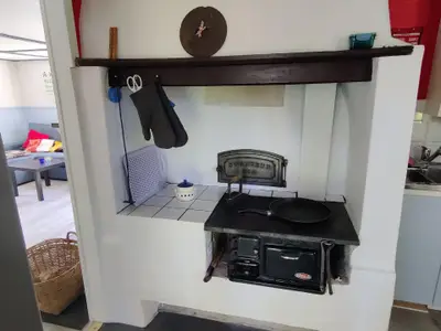 Unser historischer Ofen - benutzbar!