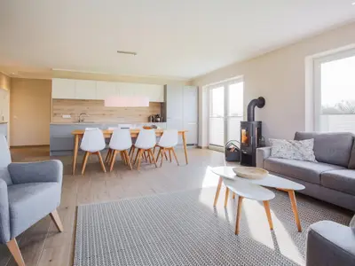 Wohnzimmer mit Küche