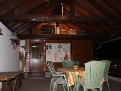Die Terrasse bei Nacht