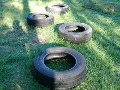 Garten. Hürdenlauf/Hunde Trainingsplatz