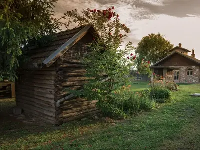 outside