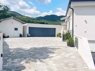 outside