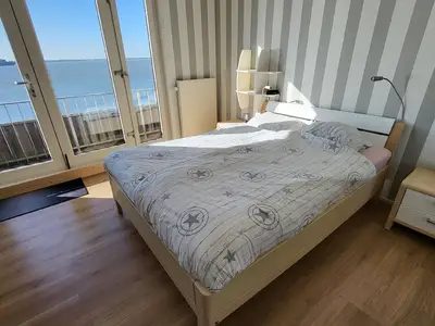 Schlafzimmer mit Meerblick!