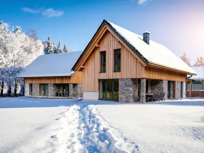 Außenseite Ferienhaus [Winter]