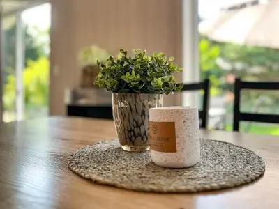 Wohnzimmer mit Dekoratives Detail