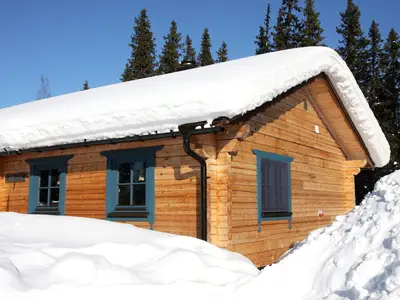 Blockhaus Balder auf dem Galå Fjällgård