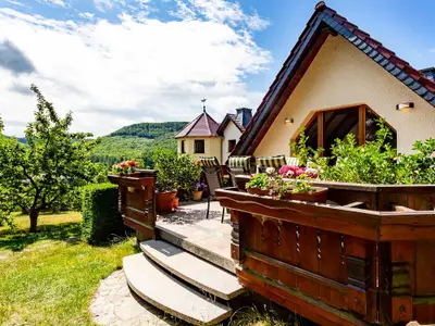 Terrasse am Ferienhaus