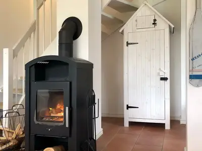 Wohn-Essbereich mit Kamin