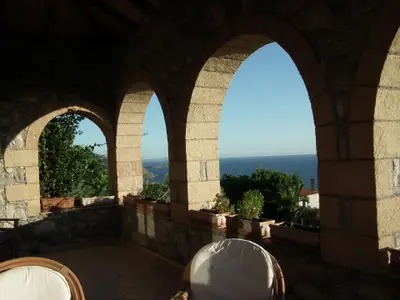 Terrasse. Meeresaussicht