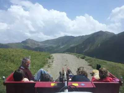 Fahrt mit dem Traktor